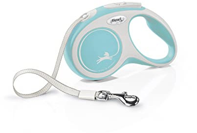 flexi® Comfort S Gurt 5 m hellblau, Roll-Leine für Hunde bis 15 kg