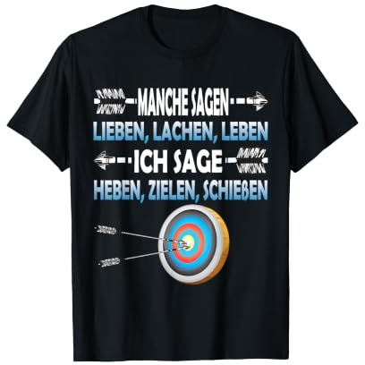 Bogenschießen Bogenschiessen Pfeil und Bogen Jäger T-Shirt