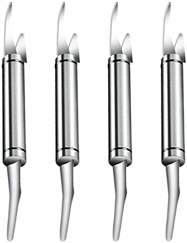 Fish Line Peeler Shrimp Clean Accessory Dual Use Stainless Steel Kitchen Tool Easy Operation