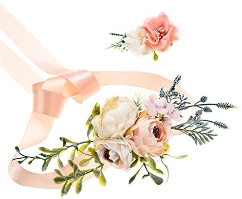 180 cm de boda flores cinturón de novia conjunto damas cinturón de boda faja flor cinturón de novia Sash cinturón de novia boda fiesta fotografía vestido accesorios dama de honor vestido cinturón