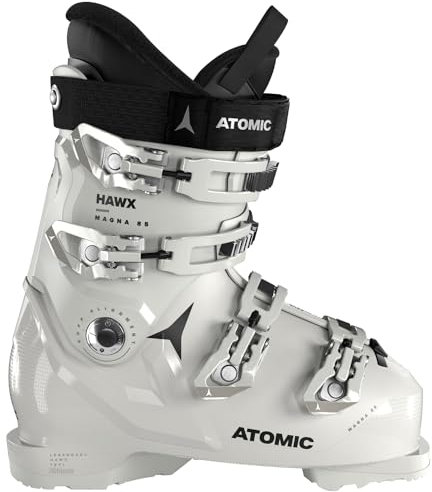ATOMIC Hawx Magna 85 W Skischuhe - Größe 24/24.5 - Alpin-Skischuh für Damen in Weiß/Schwarz - 102mm breite Passform - Stabile Prolite Konstruktion - Memory Fit für präzisen Sitz;ERSTKLASSIGE PERFORMANCE - Für alle