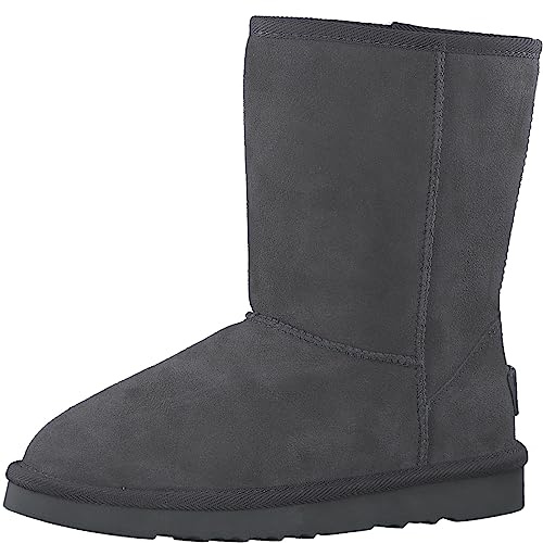 s.Oliver Damen Winterstiefel ohne Absatz aus Wildleder Gefüttert