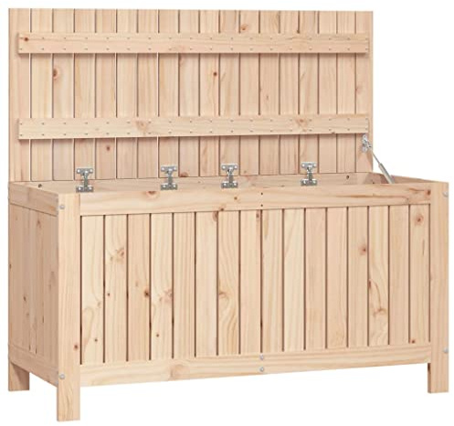 vidaXL Dynbox svart 115x49x60 cm massiv furu