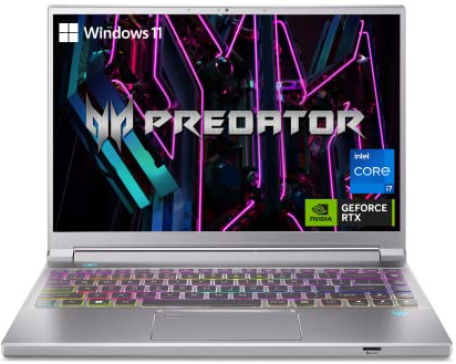 Acer Predator Triton 14 Gaming/Creator Laptop | 13th Gen Intel i7-13700H | NVIDIA GeForce RTX 4070 | 14 Mini LED 250Hz G-SYNC Display | 16GB LPDDR5 | 1TB PCIe Gen4 SSD | Killer WiFi 6E | PT14-51-7979