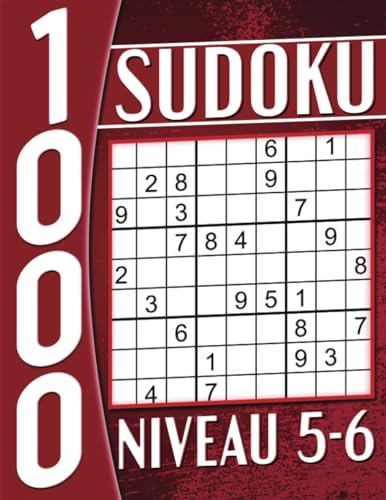 Livre de Sudoku Adulte Niveau 5-6 Grand Format: 1000 Grilles avec Solutions, Cahier d'activités pour Adultes et Seniors.