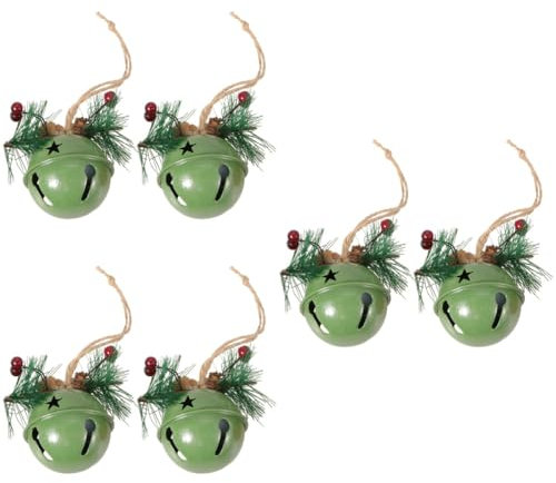 Sosoport 6stücke Weihnachtsbaum Glöckchen Dekorative Weihnachtsanhänger Für Tür Und Baumdekoration Für Festliche Anlässe Und Stimmungsvolle Deko