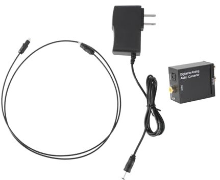 OSALADI Digital Zu Analog Optischer Spdif Koax Zu r Audio Aluminium Gehäuse Für Tv DVD Player Kompatibel Mit Heimkino Verstärkern