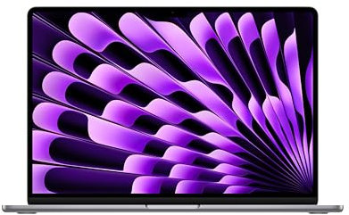 Apple 2024 Portable MacBook Air 15 Pouces avec Puce M3 : écran Liquid Retina 15,3 Pouces, 8 Go de mémoire unifiée, 256 Go de Stockage SSD, Clavier rétroéclairé, caméra FaceTime HD 1080p. Gris sidéral