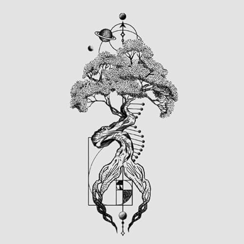 Tree Of Life Semi-Permanent Waterproof Long-Lasting Herbal Tattoo Stickers Advanced