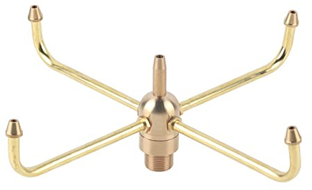 Buse de Fontaine Rotative Laiton 4 Bras G1/2 G3/4 439g Effet Tourbillonnant Jardin Parc Hôtel Aménagement Paysager