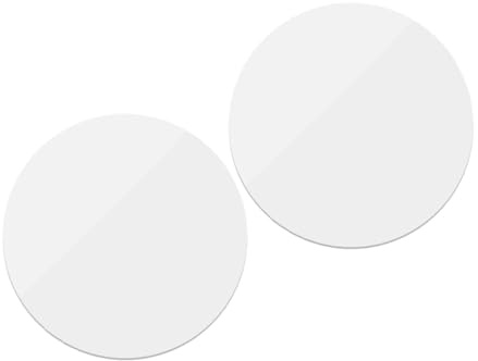 DOITOOL 2 Stück Runde Acrylglas Spiegel als Requisiten für Produktfotografie mit Einfachem Tragegriff und Silberner Oberfläche für Schöne Fotoaufnahmen