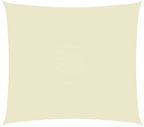 ShGaxin Sonnensegel, Sichtschutz Balkon, Balkon Sonnenschutz, Sonnenschutzsegel,Regenschutz Balkon, Seitenmarkise, Sichtschutz Terrasse, Oxford-Gewebe Rechteckig 2x3 m Creme