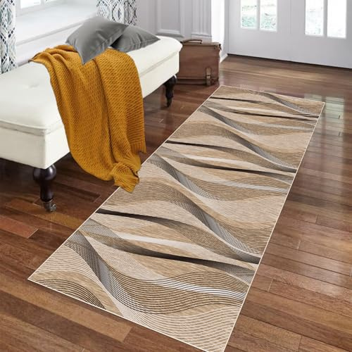 100 x 120 cm Teppich Läufer Flur Lang Teppichläufer Flur rutschfest Küchenteppich Waschbar Flur Läufer Teppich Flurläufer Lang Korridor Teppich Läufer für Küche Wohnzimmer Schlafzimmer Eingang