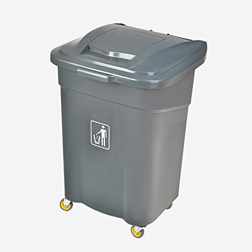 Contenedores de Basura para Exteriores Contenedor de Basura con Ruedas para Exteriores de 18 galones Contenedor de Basura de Alta Capacidad con Tapa Contenedores de Basura comerciales Grande