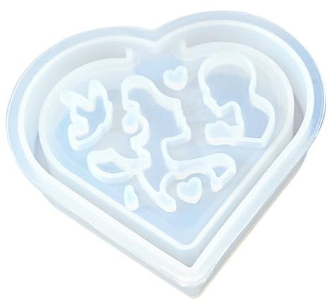 Stampi in silicone a forma di farfalla a forma di stella a forma di cuore scavato per realizzare stampi in silicone per decorazioni in gesso in resina epossidica
