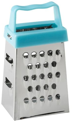 Mini râpe à quatre côtés, raboteuse multifonctionnelle, coupe-peau, fruits, gingembre, ail, râpe de cuisine, accessoires de cuisine(Blue)