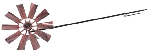 BESTonZON Mulino Vento Rotatorio per Decorazione Esterni Resistente e Ruota con Naturale per Cortile e Patio