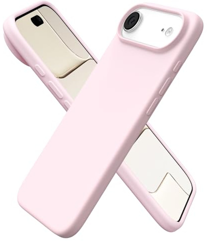 ORNARTO Cover per iPhone Air Silicone,Antiurto,Rosa | Silicone Liquido Premium,Protezione Completa,Morbida al tatto,Custodia per Telefono con Fodera in Microfibra Antigraffio