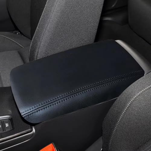 Copri Bracciolo Auto per Civic 11th 2022, Pelle PU Copertura Bracciolo Cuscino Console Centrale Impermeabile Interni Accessori,Black Line