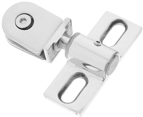 HAPINARY Charnière Pivotante en Acier Inoxydable pour Porte de Bain en Verre Système d'Étanchéité Amélioré, Kit de Fixation pour Accessoires de Salle de Bain