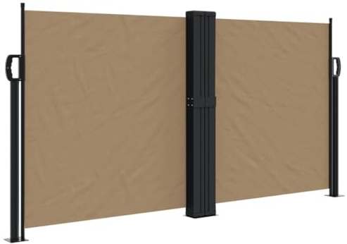 Genérico Tenda da Sole Laterale Retrattile Tortora 120x600 cm,Grigio Talpa,10.85kg,4004604