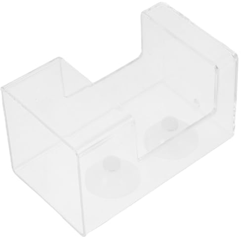 Acrylic Fish Tank Feeder Bowl, Floating Food Dish for Aquariums