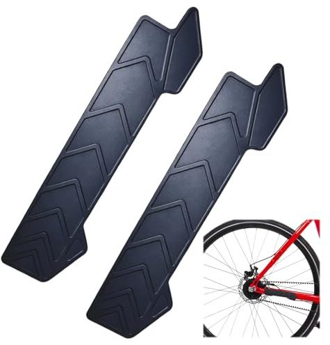 Fahrrad Kettenschutz, 2 Stück Kettenstrebenschutz MTB, Rahmen Schutz Unterrohr für Mountainbikes, Rennräder und Falträder, Schützt vor Kratzern und Beschädigungen beim Fahren