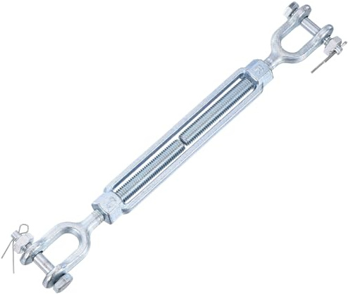 PATIKIL Heavy Duty Turnbuckle, (M12, Silver)(1 Pcs), Hot Dipped Carbon Steel Jaw and Jaw Turnbuckle Heavy Duty Cable Tensioner, Suit for - Shade Sail/Yard Zipline/Deck