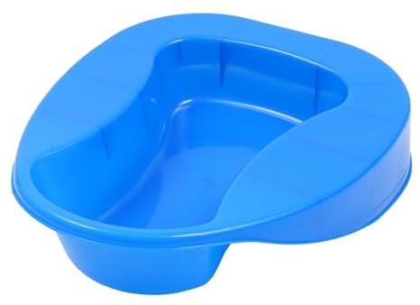 Bacinilla Engrosada de Plástico Azul para Uso en Cama