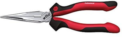 Wiha Flachrundzange Professional mit Schneide gerade Form (26719) 160 mm