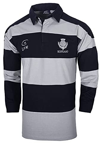 Scotland Langärmliges, gestreiftes Rugby-Shirt (XXXL)