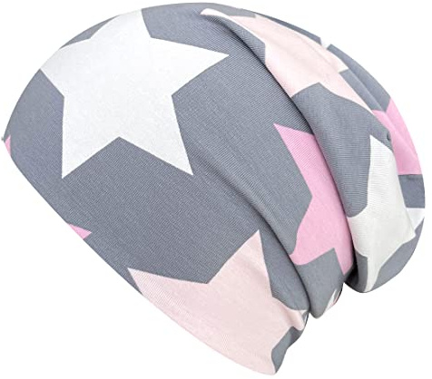 Wollhuhn Kinder Beanie – Zweilagige Longbeanie aus Jersey, wendbar & weich – mit Grauer Innenseite – Handmade in Deutschland – ganzjährig tragbar