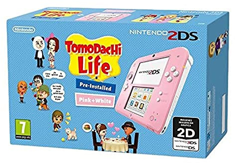 Nintendo Handheld Console 2DS - Pink with Tomodachi Life (Nintendo 3DS)