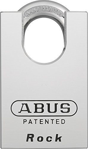 ABUS Padlock 83CS/55 - Hardened Steel with Shackle Protection and Nano Protect Coating for Corrosion Protection - Replaceable Cylinder - high Theft Protection for containers and garages