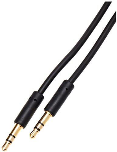 CDL Micro 1 m 3 ft 3.5 mm Stereo Jack Plug to 3.5 mm Stereo Jack Plug Audio Cable Lead Wire Cord,Black