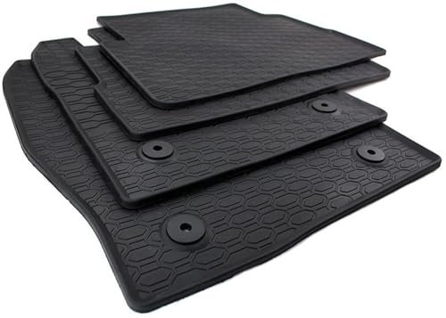 kfz-premiumteile24 Gummimatten Kompatibel mit Kuga II Baujahr 2013-2019 Fußmatten Premium Qualität Automatten Allwetter 100% Passgenau 4-teilig Schwarz