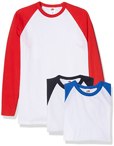 Fruit of the Loom Herren Baseball Classic Long Sleeve T-Shirt