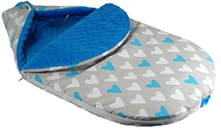 Saco acolchado para carrito de bebé, con calentadores para manos y cojín 3 Talla:Footmuff M size