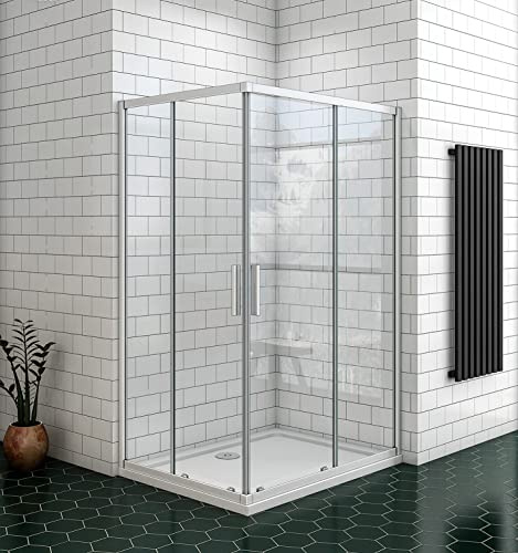 Aica Sanitär Duschkabine Duschabtrennung Dusche 120x80cm