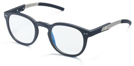 Horus X • Runde Blaulichtbrille | Computerbrille für Bildschirme: Anti-Müdigkeit & Augenentspannung | Für Männer und Frauen | Revo Clear