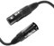 ETEC, cable XLR, cable de micrófono, conector XLR a conector XLR, cable de conexión XLR, Negro, 1,50 m