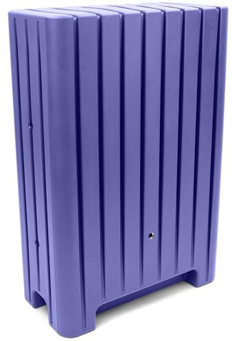 YourCasa Regentonne 280 Liter [UrbanElegance] Eckig und Schmal mit Metallgewinde - Regenfass Frostsicher aus Kunststoff - Regenwassertonne - Regenwassertank Garten Wassertank Regensammler (Violett)