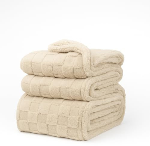 Betz Kuscheldecke Flauschig Sofa Fleecedecke Venedig - Wohndecke XXL Warm Sofadecke Decke Couch Größe 150x200 cm Farbe Taupe