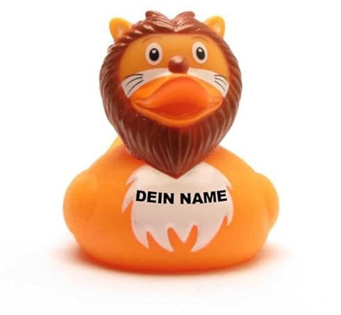 DUCKSHOP Badeenten - personalisierbar (Ente Löwe)