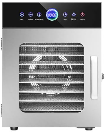 TT-YEC Deshidratador De Alimentos De Gran Capacidad, Secador De Carne De Acero Inoxidable Con Caja De Control De Temperatura De 90 °C, Temporizador De 24 Horas, 1025 W,20th floor