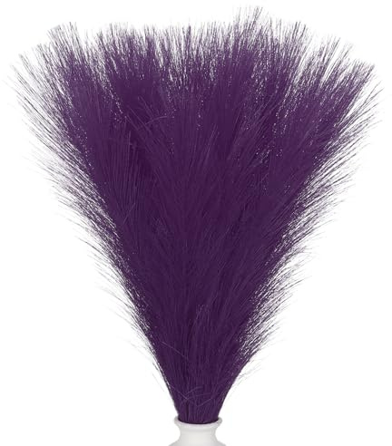 PATIKIL 21.7 Pulgadas Decoración de Paja de Pampa, 30 Piezas de Paja de Pampa Artificial a Granel, Paja de Pampa Falso Esponjoso Pequeño Seco, Morado Oscuro