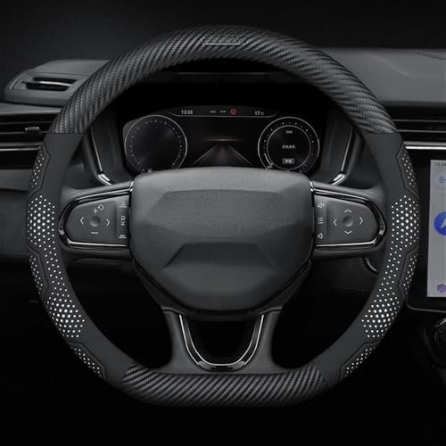 Couvre Volant décoratif Housse de Volant en Peau de Chamois antidérapante pour Voiture LYNK&CO 03 pour PHEV 05 09 pour PHEV 09 pour MHEV 01 06 02 03+ Protection Volant Voiture