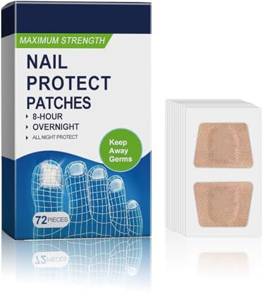 72 PCS Nail Care Patches With Tea Tree Oil – Soft Breathable Design For Daily Use for Toenail Fungus – Gentle Formula For Rough-Looking Nails – Overnight Use – Easy To Apply