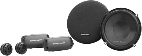 Harman Kardon FIT 6C Komponenten Lautsprecher Auto 165mm (6,5 Zoll) | Car HiFi Lautsprecher mit 50W RMS und 400W Peak, klare Stmmen Nachrüst-Boxen Set - 2 Tieftöner + 2 Hochtöner