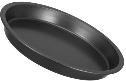 FIXOSHEE Molde para Pizza Redondo Acero Inoxidable Bandeja Antiadherente Hornear Pizzas Pasteles y Verduras Resistente al Calor para Horno y Microondas Uso Profesional y Doméstico